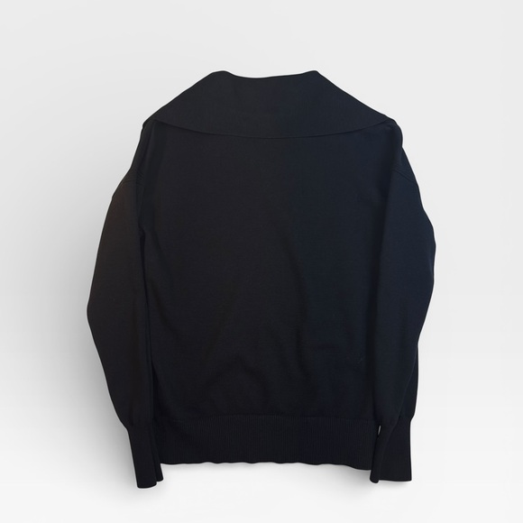 Cyrus Women’s Milan Black Knit Quarter Collar Button Rayon Sweater SMALL - Picture 6 of 8